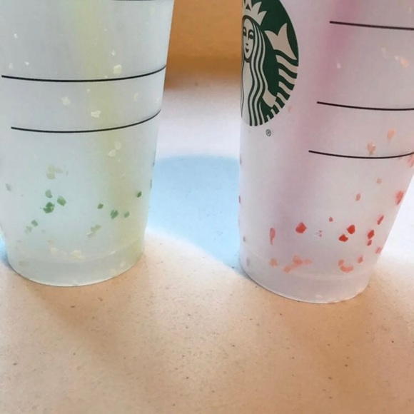 Starbucks Reusable Color Change Confetti Cups - Picture 2 of 2